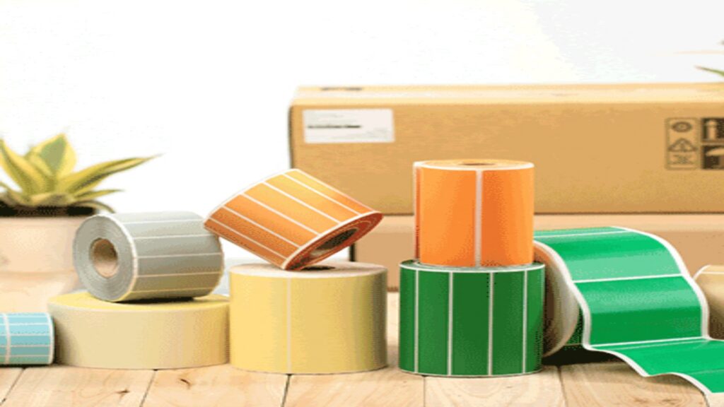 Transparent self-adhesive labels