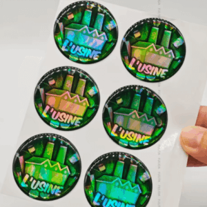 3D Epoxy Dome Logo Stickers