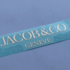 Glossy 3D Gold Logo Sticker