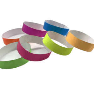 Logo Printed Solid Tyvek Paper Wristbands
