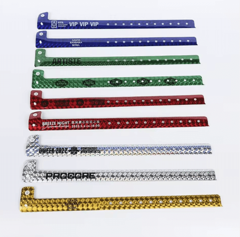 Vinyl Snap Lock Disposable Wristbands