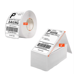 4×6 Inch Direct Thermal Adhesive Sticker Labels