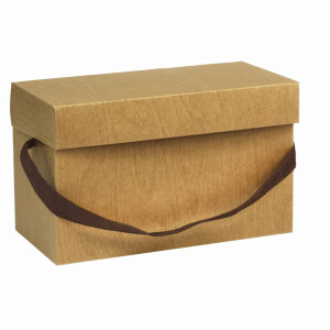 Flip-Top Kraft Paper Carrying Case