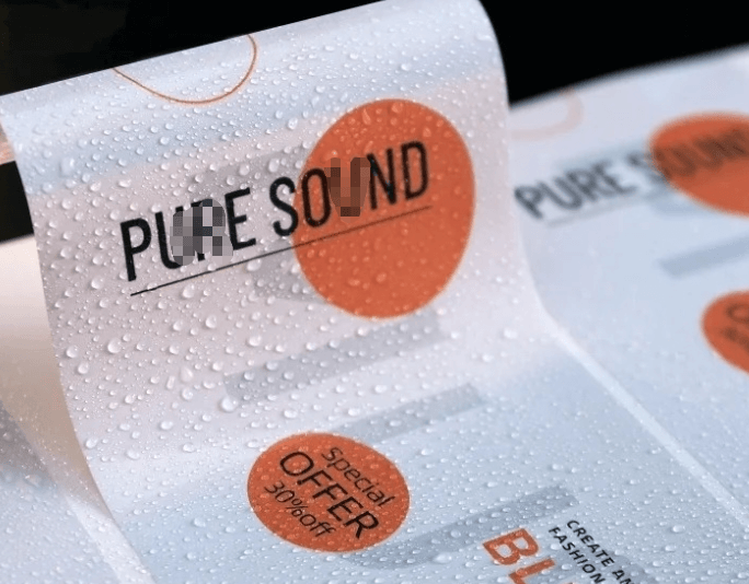 PET label waterproof test